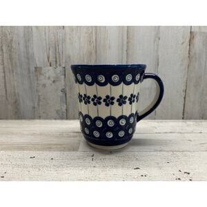 Polish Pottery Mug Handcrafted Boleslawiec Stoneware Zaklady Ceramiczne, Poland